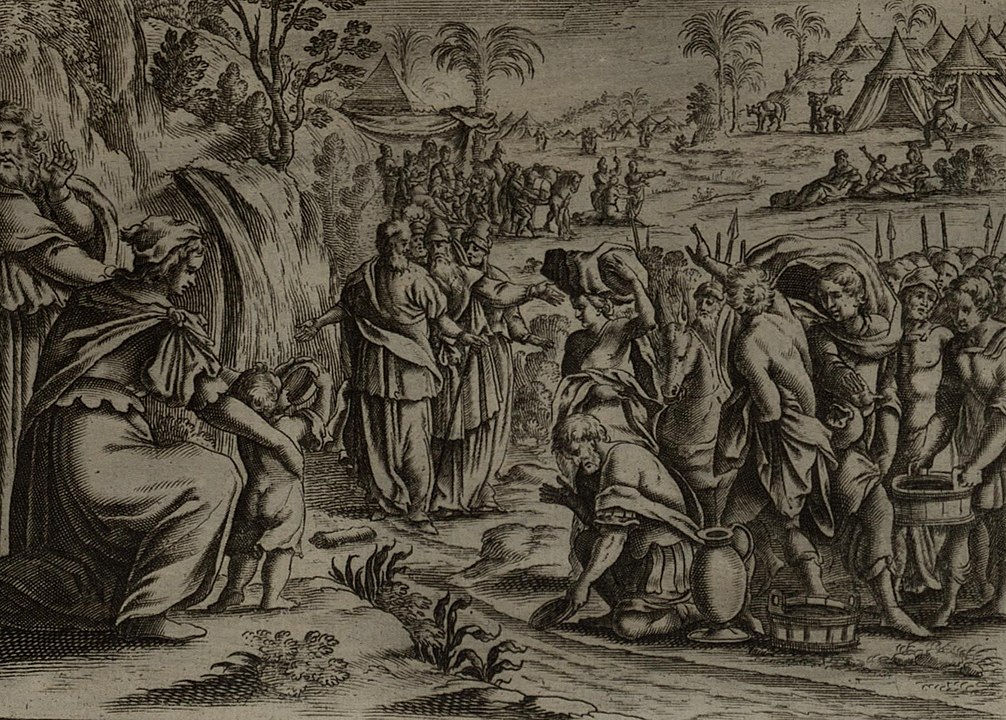 The Water of Marah, engraving by Gérard Jollain, 1670.