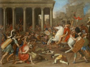 Destruction of the temple in Jerusalem by Titus, Nicolas Poussin, 1635. Kunsthistorisches Museum