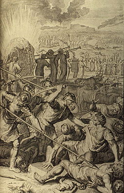 Matot Midian is defeated in battle Figures de la Bible1728