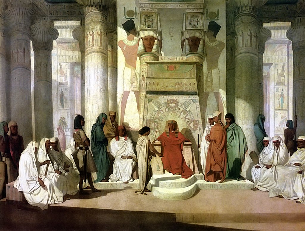 Joseph Interprets the Dream of Pharaoh_19th Century painting by Jean-Adrien Guignet