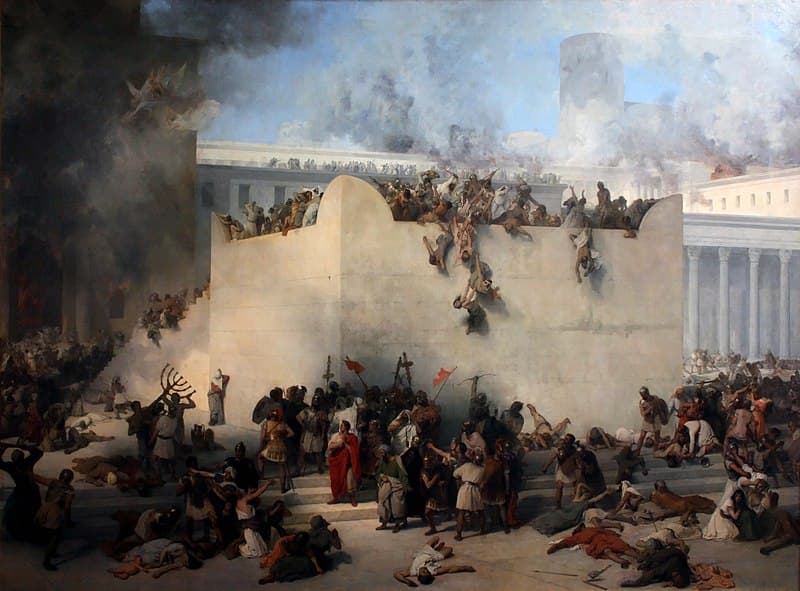 Tisha B'Av Destruction of the Temple of Jerusalem by Francesco Hayez