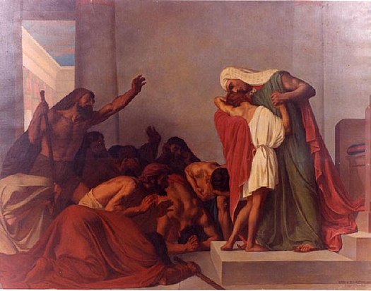 Vayigash Joseph Recognized by His Brothers Léon Pierre Urbain Bourgeois 1863
