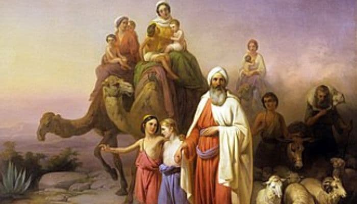 Avraham's journey from Haran to Canaan_Molnár Ábrahám kiköltözése 1850