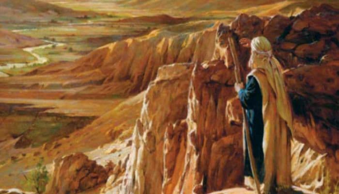 Parashat Haazinu - Moses overlooking the Promised Land photo credit: Times of Israel