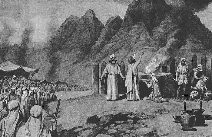 The Covenant Confirmed (late 19th or early 20th Century illustration by John Steeple Davis)