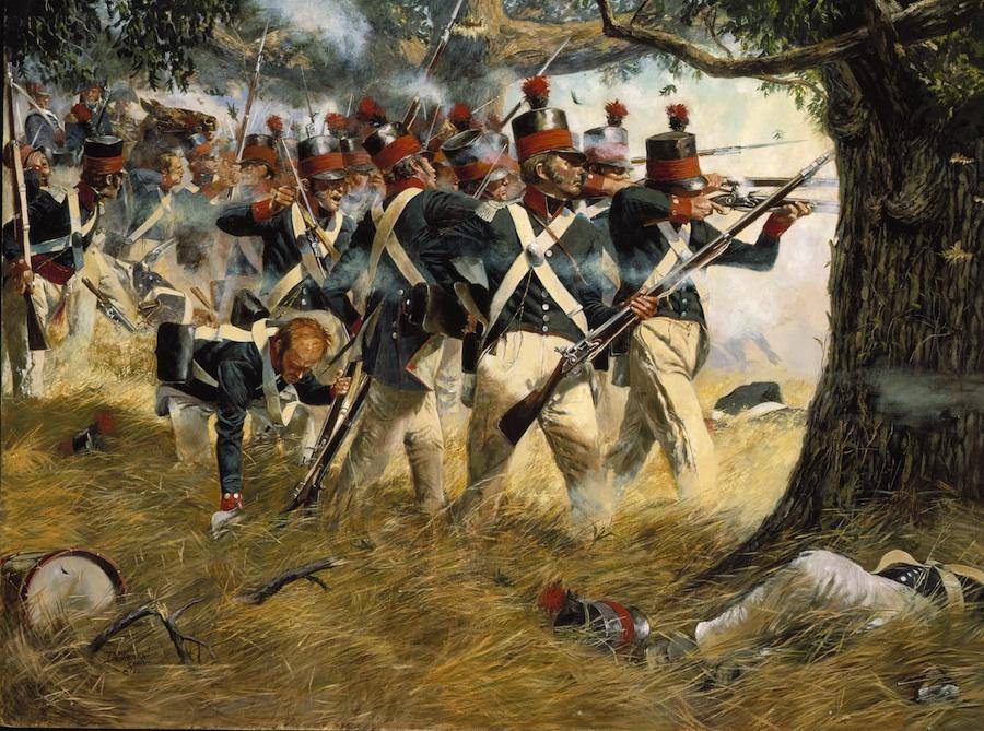An image depicting the Battle of North Point, in Maryland, on Sept. 12, 1814. Photo: U.S. Army