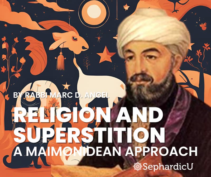Religion and Superstition: A Maimonidean Approach cover image