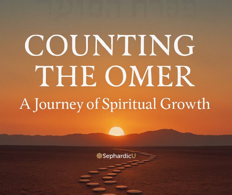 Counting the Omer sunrise over the desert