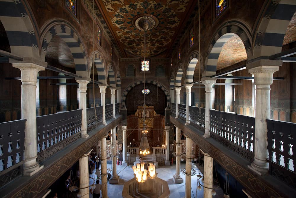 Sephardic Jewish Culture in Ben Ezra Synagogue, Fustat ('Old Cairo'), Egypt, founded 1006, rebuilt 1893 (Diarna)