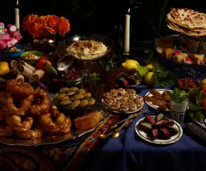 Sephardic cuisine - mimouna table from Gabe and Gina Stulman