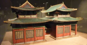 China - A model of the Kaifeng synagogue at the Diaspora Museum, Tel Aviv