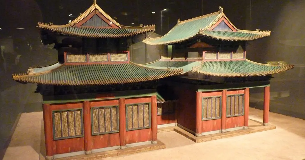 China - A model of the Kaifeng synagogue at the Diaspora Museum, Tel Aviv