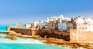 moroccan shore green sea
