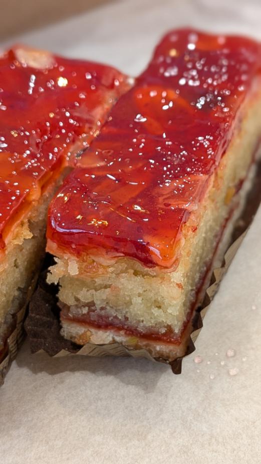 Moroccan sephardic wedding desserts with fruit jelly on top