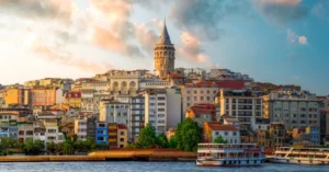 Turkey landscape and sea