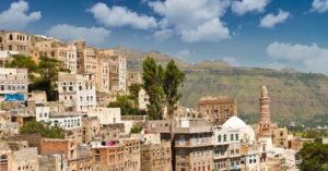 Yemen - A view of Jiblah - town in Yemen