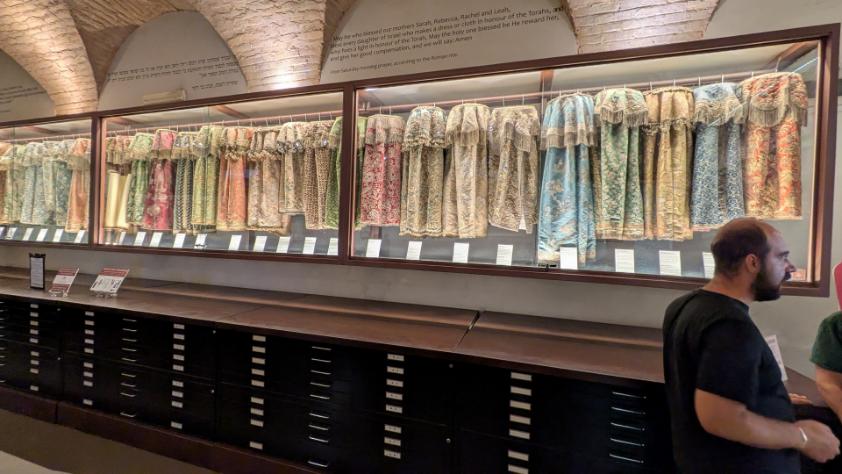 Artifacts from the Jewish Museum at the Great Synagogue of Rome 1