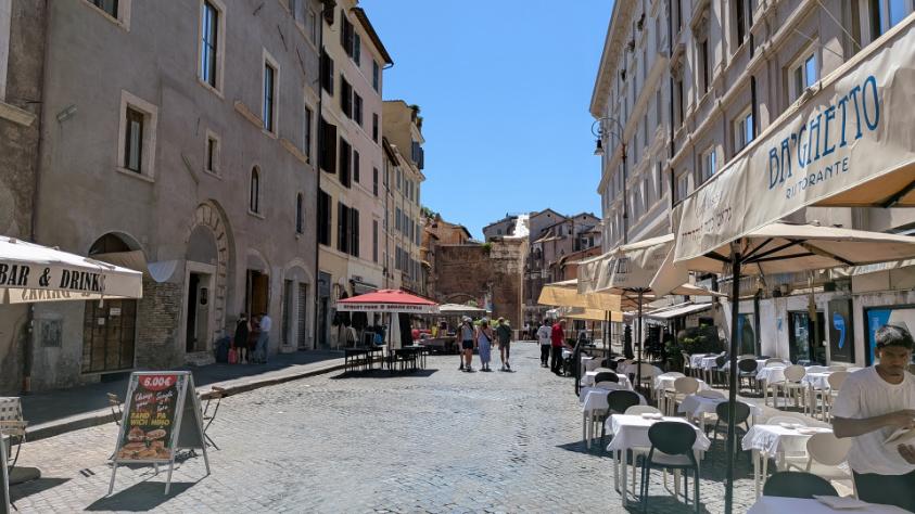 Jewish Quarter in Rome Italy close to the Great Synagogue
