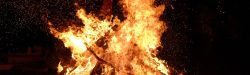 Bonfire at night Lag BaOmer