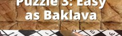 Sephardic Crossword Puzzle 3 Easy as Baklava