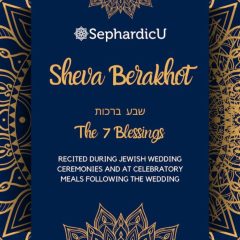 Sheva Berachot (Wedding Blessings) Guide