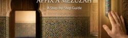 how to affix a mezuzah