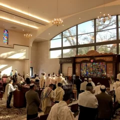 Community Services with sephardic synagogue reciting kaddish plans